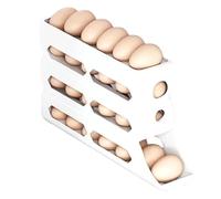 juxouoo Dispensador automático de huevos enrollables, dispensador de huevos enrollable para refrigerador,Soporte dispensador de que ahorra espacio | Dispensador de enrollable de gran capacidad p