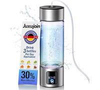 Juxujoin Botella de agua de hidrógeno 3 en 1 mejorada con pantalla - Industry TOP - Bloqueo de hidrógeno 24 horas | 0 cloro y 0 ozono | Sello 100% a prueba de fugas, generador de botellas de agua de