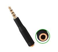 JUYAXIN Adaptador de cable de extensión de auriculares de 3,5 mm macho a 5 mm/4 polos hembra, adaptador estéreo, cabezal de conversión