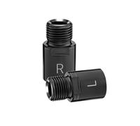 JUYAXIN Adaptadores universales de rosca para pedales de bicicleta con marcado izquierdo/derecho, extensores ergonómicos para bicicletas Cruiser Adaptadores de posición regulables para ciclismo