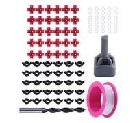 JUYAXIN Bebedero automático de acero inoxidable para pollos ABS para jaulas, pájaros, patos, instalación rápida, diseño a prueba de fugas, taza de comedero de pollo