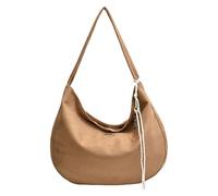 JUYAXIN Bolso de gran capacidad para mujer, hombro simple, axilas, asa superior, a juego, para otoño, invierno, axila, gran capacidad, asa superior para otoño e invierno, Khaki, One Size