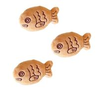 JUYAXIN Broche peludo Taiyaki divertido adorno para mochilas, ropa, bolsos, sombreros, accesorios, postre, forma de pez, Felpa