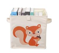 JUYAXIN Caja de almacenamiento plegable con temática de animales para niños, cubo organizador con asas, gran capacidad, para sala de juegos, juguete plegable