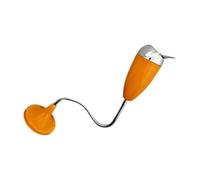 JUYAXIN Cenicero de metal resistente al viento para exteriores, diseño curvado, forma de botella de vino, base resistente, tapa abatible para patio, jardín, cenicero de metal ajustable y flexible para