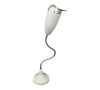 JUYAXIN Cenicero de metal resistente al viento para exteriores, diseño curvado, forma de botella de vino, base resistente, tapa abatible para patio, jardín, cenicero de metal ajustable y flexible para