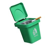 JUYAXIN Cenicero que ahorra espacio, montaje en pared, decoración del hogar, cubo interior de acero inoxidable, cubo interior para uso en casa, oficina, bandeja estética para cenizas de oficina