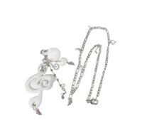 JUYAXIN Collar único con dije de nota musical con textura para expresar amor por la música, collar de amistad único, talla única, como se describe, como se describe