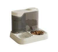 JUYAXIN Comedero elevado para perros que ahorra espacio con botella de agua integrada, plato antideslizante extraíble, relleno automático resistente a fugas, cuenco de agua para mascotas y juego de