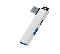 JUYAXIN Compacto USB 3.0 Hubs USB divisor USB 3.0 a tipo C y adaptador con diseño de agujero para colgar para una fácil expansión de la base de expansión