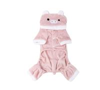JUYAXIN Conjunto de mono con capucha para perros de transfiguración, suéter de Navidad, Halloween, fiesta de cosplay, abrigo pequeño para perro grande, resistente al viento, con capucha para niña
