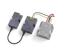JUYAXIN Convertidor RJ45 de aluminio que ahorra espacio de 12 V a 48 V para una compatibilidad perfecta de Internet y dispositivos, fácil instalación, potenciadores de voltaje de red