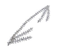 JUYAXIN Diademas de diamantes de imitación para mujer, diadema de boda, festival, rama para novia, dama de honor, decoración de boda para novia