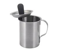 JUYAXIN Dispensador de aceite de acero inoxidable con tapa de cepillo de silicona integrada, botella de salsa a prueba de fugas para cocinar en casa, mango largo, cepillo de acero inoxidable