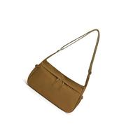 JUYAXIN Elegante bolso de mano de nailon resistente al desgaste con múltiples bolsillos, diseño cruzado ligero para el trabajo, viajes, elegante bolsa de oficina, verde oscuro, One Size