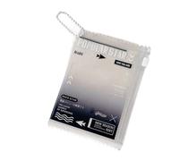 JUYAXIN Elegante protector de tarjetas transparente de PVC con cremallera, funda compacta de 7,6 cm para tarjetas de identificación y almacenamiento diario de tarjetas de moda, Black, Mass Beauty