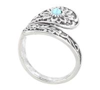 JUYAXIN Joyería de piedra lunar azul de lujo para mujer, ajustable con ajuste cómodo para cumpleaños, aniversarios, luna y estrella