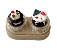 JUYAXIN Kits de lentes de cupcakes de dibujos animados con herramientas de uso, soporte para lentes de cajón para estilos de vida ocupados y cambios rápidos de lentes, Mc