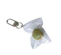 JUYAXIN Llavero de moda Hamimelon Fruit hecho a mano para hombres y mujeres, colgante de bolso para accesorios de teléfono, decoración elegante, llavero de melón Hamimelon de moda, Melón entero, Talla