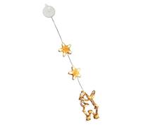 JUYAXIN Luces LED colgantes de Navidad de color blanco cálido, funciona con pilas, lámpara colgante para ventana, elegante, decoración del hogar, festival, decoración del hogar