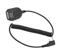 JUYAXIN Micrófono portátil fácil de usar de 2 pines para UV5R 888S, mejora la comunicación por radio de patrulla de eventos al aire libre