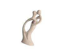 JUYAXIN Moderns - Esculturas abstractas de resina para amantes de los besos, centros de mesa para sala de estar, oficina, decoración del hogar, piedra arenisca, besos, pareja, estatua