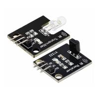 JUYAXIN Módulo de sensores IR digitales con transmisor de salida de 38 kHz, receptor para sistemas remotos, comunicación robot, salida digital, receptor IR