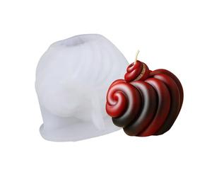 JUYAXIN Moldes de jabón de silicona con forma de corazón a rayas, herramienta de horneado de grado alimenticio para hacer jabón, resina epoxi, proyecto de manualidades