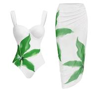 JUYAXIN Paquete de 2 piezas de tela cómoda de poliéster y elastano para cubrir la playa