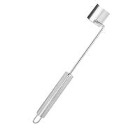 JUYAXIN Pelacables ergonómicos curvados de mazorcas de maíz resistentes de acero inoxidable, herramienta de pelado y almacenamiento ergonómicos