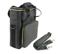 JUYAXIN Portables Record - Estuche de almacenamiento grueso y duradero, organizadores de vinilos para un fácil transporte, bolsa de transporte de vinilos de doble asa