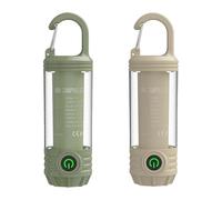 JUYAXIN Potente linterna de camping al aire libre, multifuncional, textura de iluminación para acampar al aire libre, aventura, recargable por USB, linterna pequeña