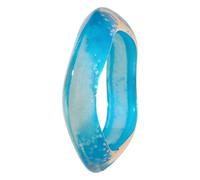 JUYAXIN Pulsera de resina con patrón de estrella brillante con patrón de estrella brillante, joyería elegante para mujeres y niñas, accesorio de muñeca de diseño único, talla única, como se describe