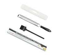 JUYAXIN Rallador de chocolate de queso de acero inoxidable para hornear y cocinar con mango ergonómico y cuchilla afilada, herramienta de cocina, rallador de chocolate