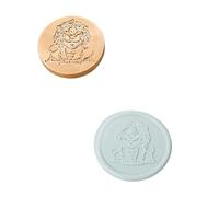 JUYAXIN Sello de sello en relieve de metal para sobre, tarjeta de San Valentín, invitación de boda, botella de vino para carta