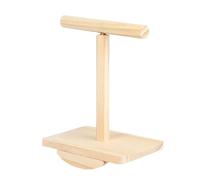 JUYAXIN Soporte de columpio para pájaros con herramienta de fácil instalación, perchas giratorias de madera para tortolitos y otros pájaros domésticos