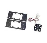 JUYAXIN Soporte de disco duro para ventilador de refrigeración de PC con marco de metal para gestión térmica, soporte de ventilador para PC