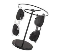 JUYAXIN Soporte de exhibición de gafas de sol de construcción de hierro y acrílico, soporte de diseño de 360 grados para joyerías, exhibición óptica de tienda, talla única, como se describe