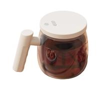 JUYAXIN Vaso de vidrio automático con carga USB, mezclador eléctrico para café y té, motor silencioso, oficina, cocina, esencial, silencioso, agitador de bebidas