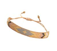 JUYAXIN Versátil tejido con cuentas coloridas para todo el día, comodidad para mujeres, actividades y fiestas, talla única, como se describe