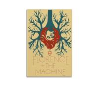 JUYERGWERKJ Florence & The Machine - Póster estético decorativo para pared, decoración de lienzo vintage para sala de estar, dormitorio, 50 x 75 cm, estilo sin marco