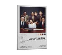 JUYERGWERKJ Lil Yachty Album Let's Start Here - Póster estético decorativo para pared, lienzo decorativo vintage para sala de estar, dormitorio, 50 x 75 cm, estilo marco