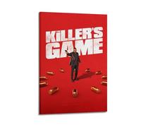 JUYERGWERKJ Póster decorativo de The Killer's Game, póster decorativo para pared, pintura vintage en lienzo para sala de estar, dormitorio, 30 x 45 cm, estilo marco