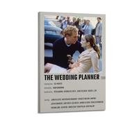 JUYERGWERKJ Póster decorativo de The Wedding Planner para decoración de pared, lienzo vintage para sala de estar, dormitorio, 50 x 75 cm, estilo marco