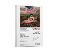 JUYERGWERKJ Póster estético de Katy Perry Album One of The Boys1, póster decorativo para pared, lienzo vintage, pintura para sala de estar, dormitorio, 40 x 60 cm, estilo marco