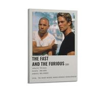 JUYERGWERKJ Póster estético de The Fast And The Furious Poster Decor Vintage Canvas Painting for Living Room 20 x 30 cm, estilo marco