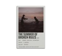 JUYERGWERKJ Póster estético de The Summer of Broken Rules, póster decorativo para pared, decoración vintage en lienzo para sala de estar, dormitorio, 50 x 75 cm, estilo sin marco