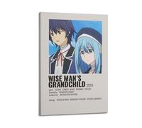JUYERGWERKJ Póster estético para nieto de Wise Man's Grandchild, póster decorativo para decoración de pared, lienzo vintage, pintura para sala de estar, dormitorio, 20 x 30 cm, estilo marco