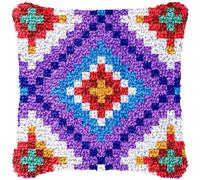 JUYIYUANFUZH Kit De Gancho De Pestillo De CojíN Kit Ganchillo Juego De Cojines De Anudado GráFicos De Luz Modernos 3 Kits De Gancho De Pestillo Para Adultos 43 X 43 Cm