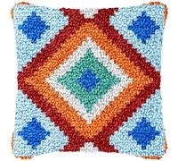 JUYIYUANFUZH Kit De Gancho De Pestillo De CojíN Kit Ganchillo Juego De Cojines De Anudado GráFicos De Luz Modernos 2 Kits De Gancho De Pestillo Para Adultos 43 X 43 Cm